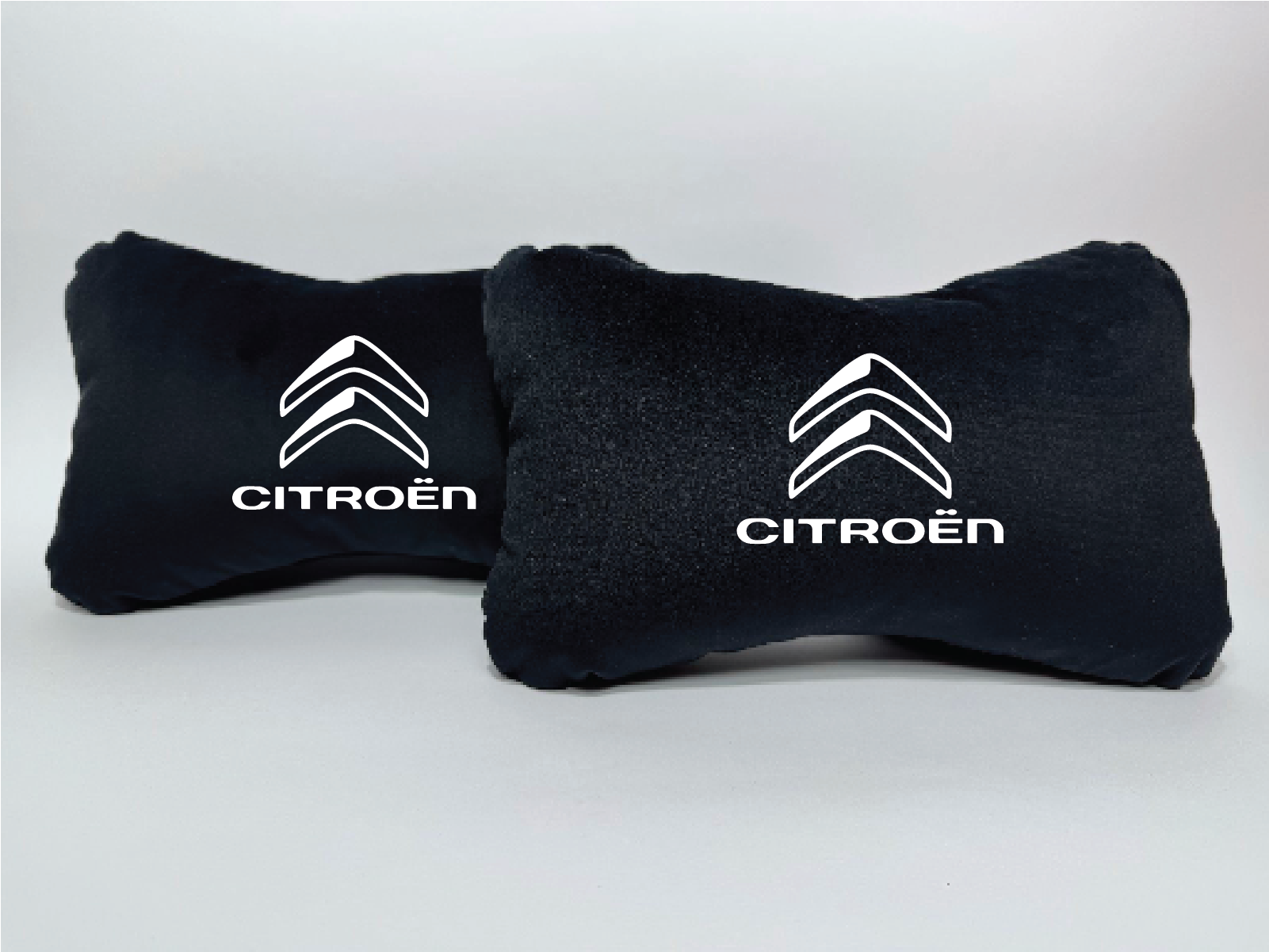 Χειροποίητα μαξιλάρια κεφαλιού CITROEN MODE - μαύρο σουέτL 1