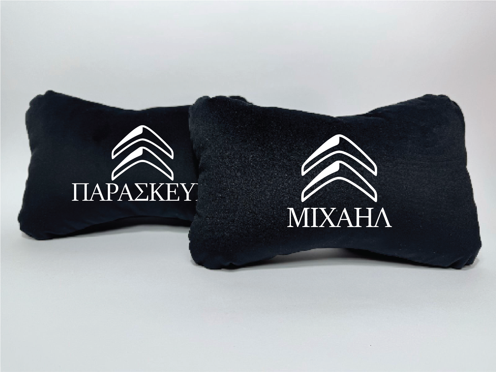 Χειροποίητα μαξιλάρια κεφαλιού CITROEN MODE - μαύρο σουέτL 1