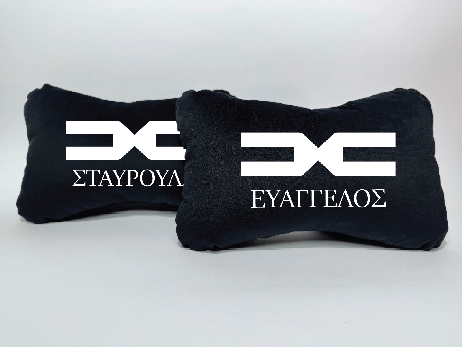 Χειροποίητα μαξιλάρια κεφαλιού DACIA - μαύρο σουέτ