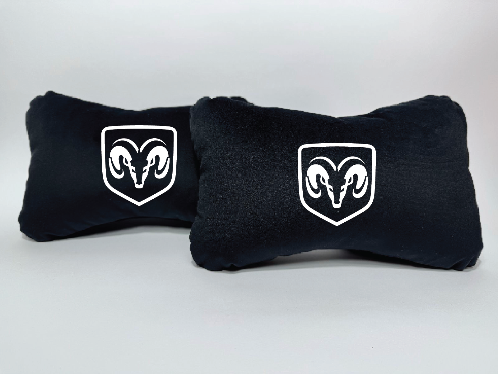 Χειροποίητα μαξιλάρια κεφαλιού DODGE - μαύρο σουέτ
