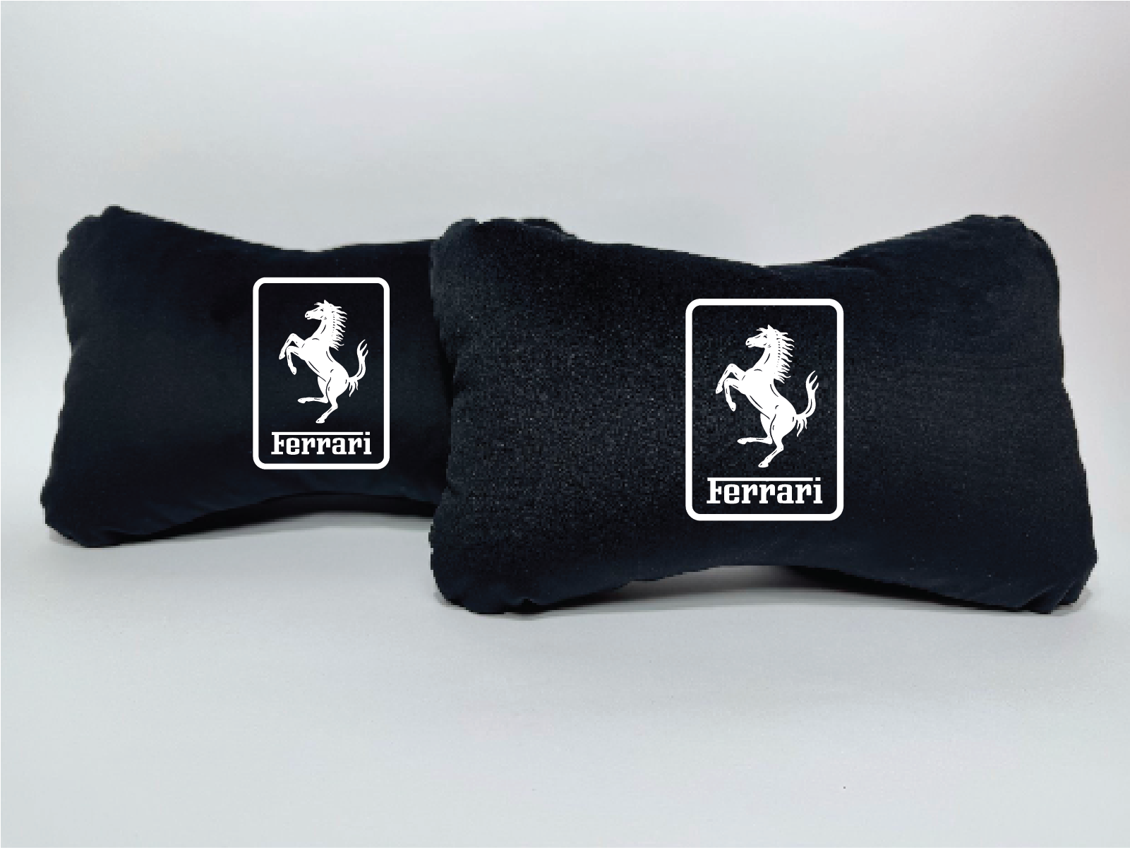 Χειροποίητα μαξιλάρια κεφαλιού FERRARI MODEL 1 - μαύρο σουέτ
