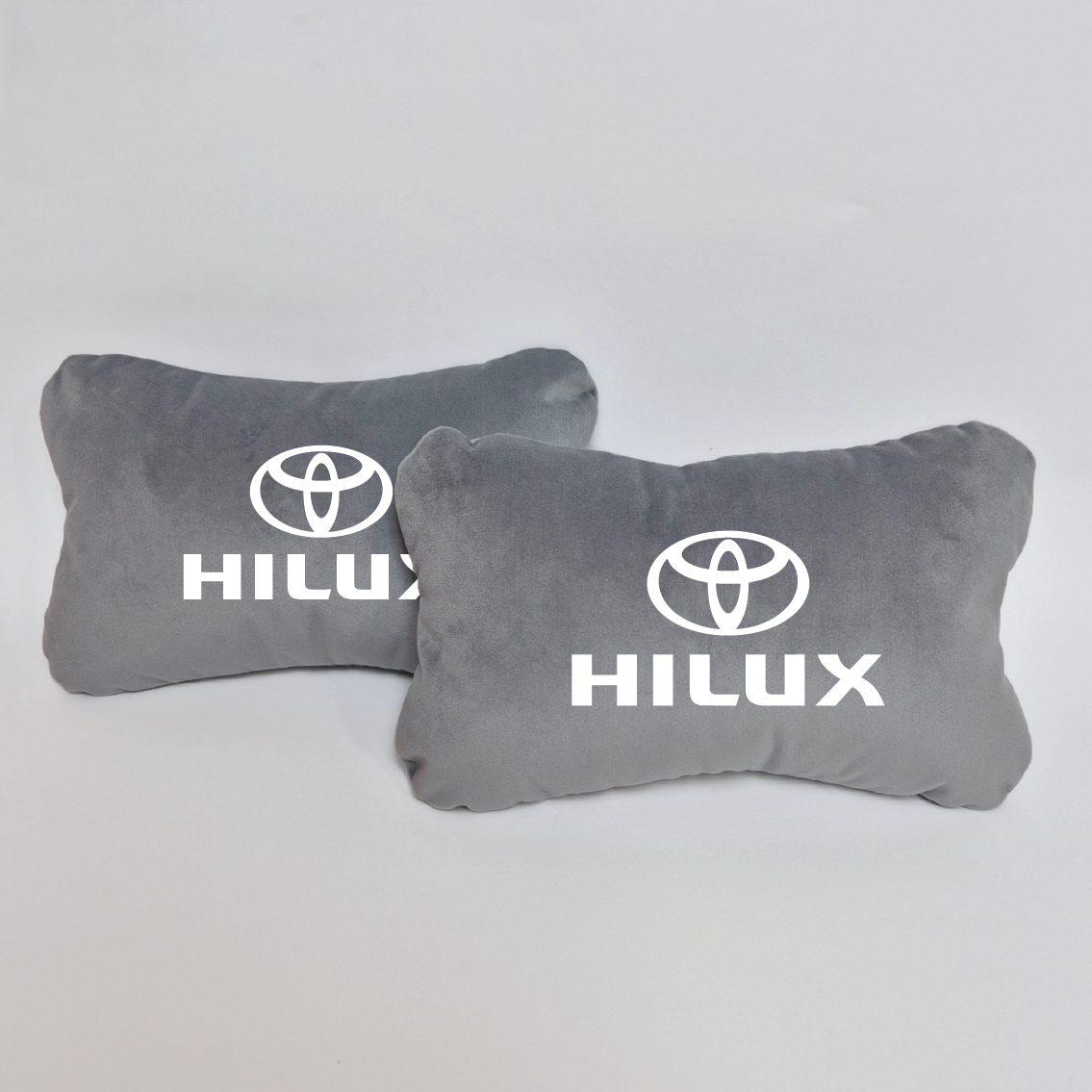 Χειροποίητα μαξιλάρια κεφαλιού TOYOTA HILUX - γκρι σουέτ