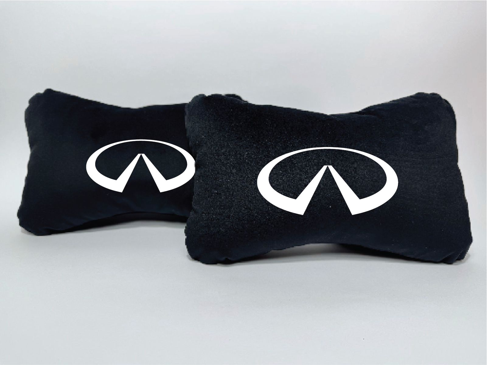 Χειροποίητα μαξιλάρια κεφαλιού INFINITI - μαύρο σουέτ
