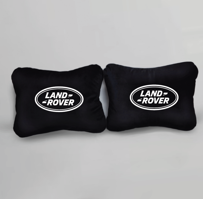 Χειροποίητα μαξιλάρια οσφυϊκής μοίρας LAND ROVER - μαύρο σουέτ