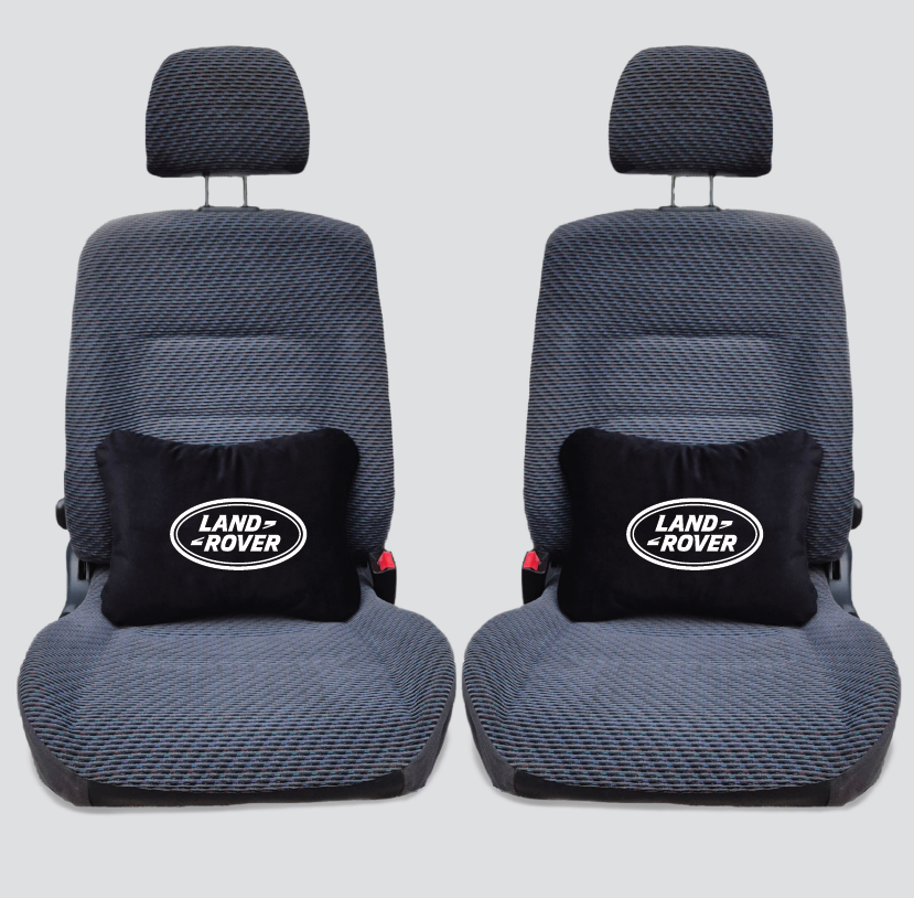 Χειροποίητα μαξιλάρια οσφυϊκής μοίρας LAND ROVER - μαύρο σουέτ