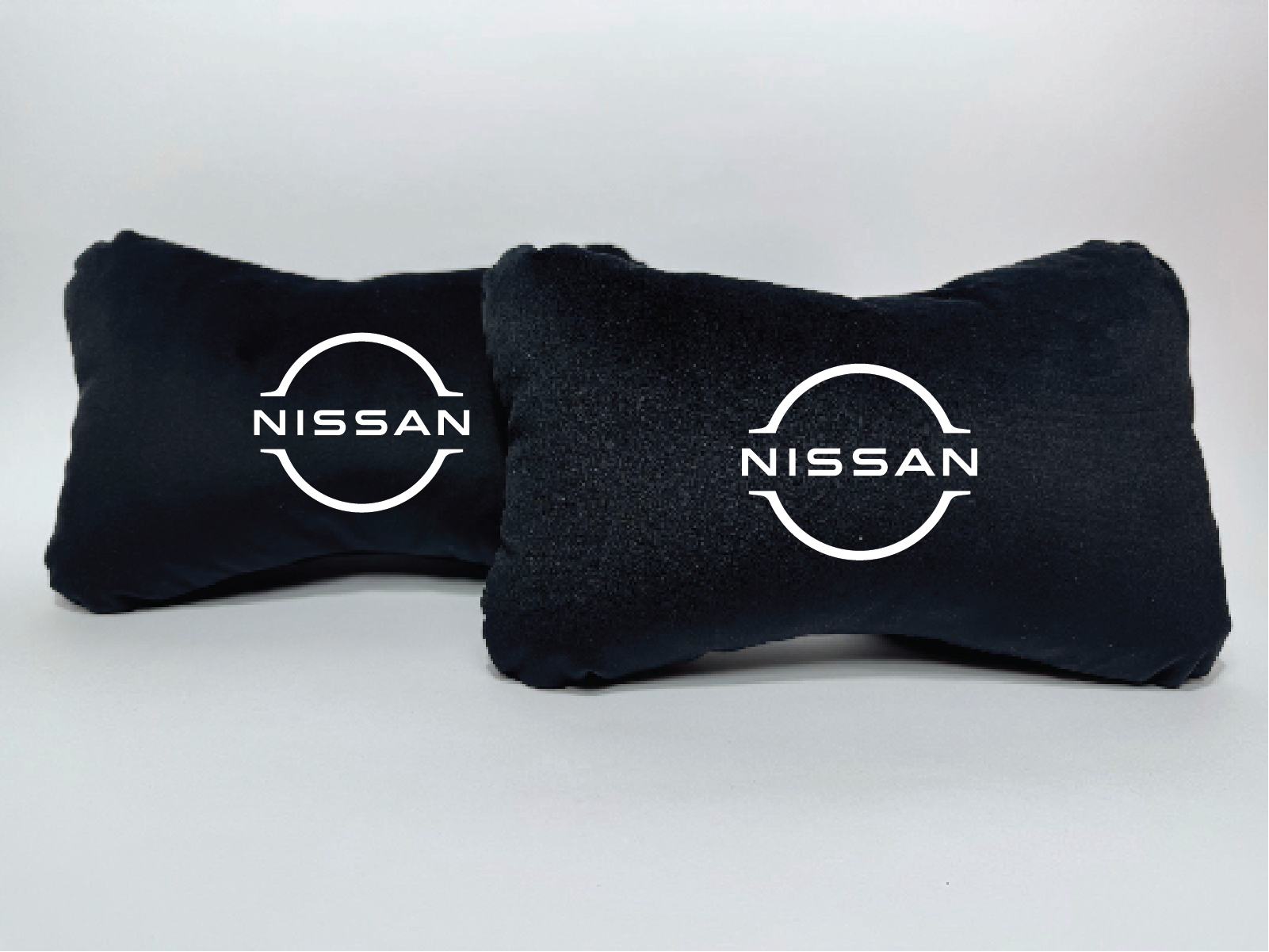 Χειροποίητα μαξιλάρια κεφαλιού NISSAN - μαύρο σουέτ