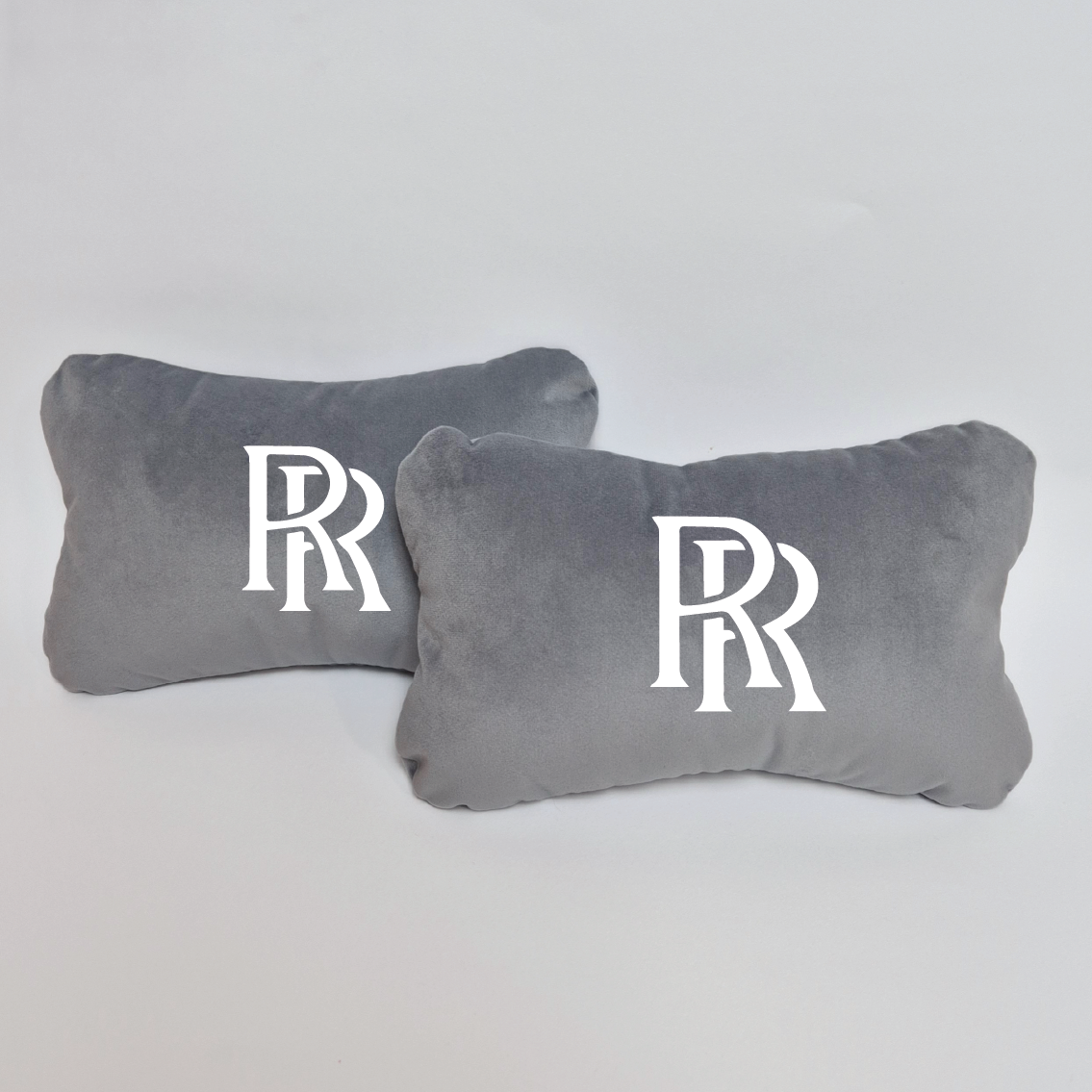 Χειροποίητα μαξιλάρια κεφαλιού ROLLS-ROYCE - γκρι σουέτ