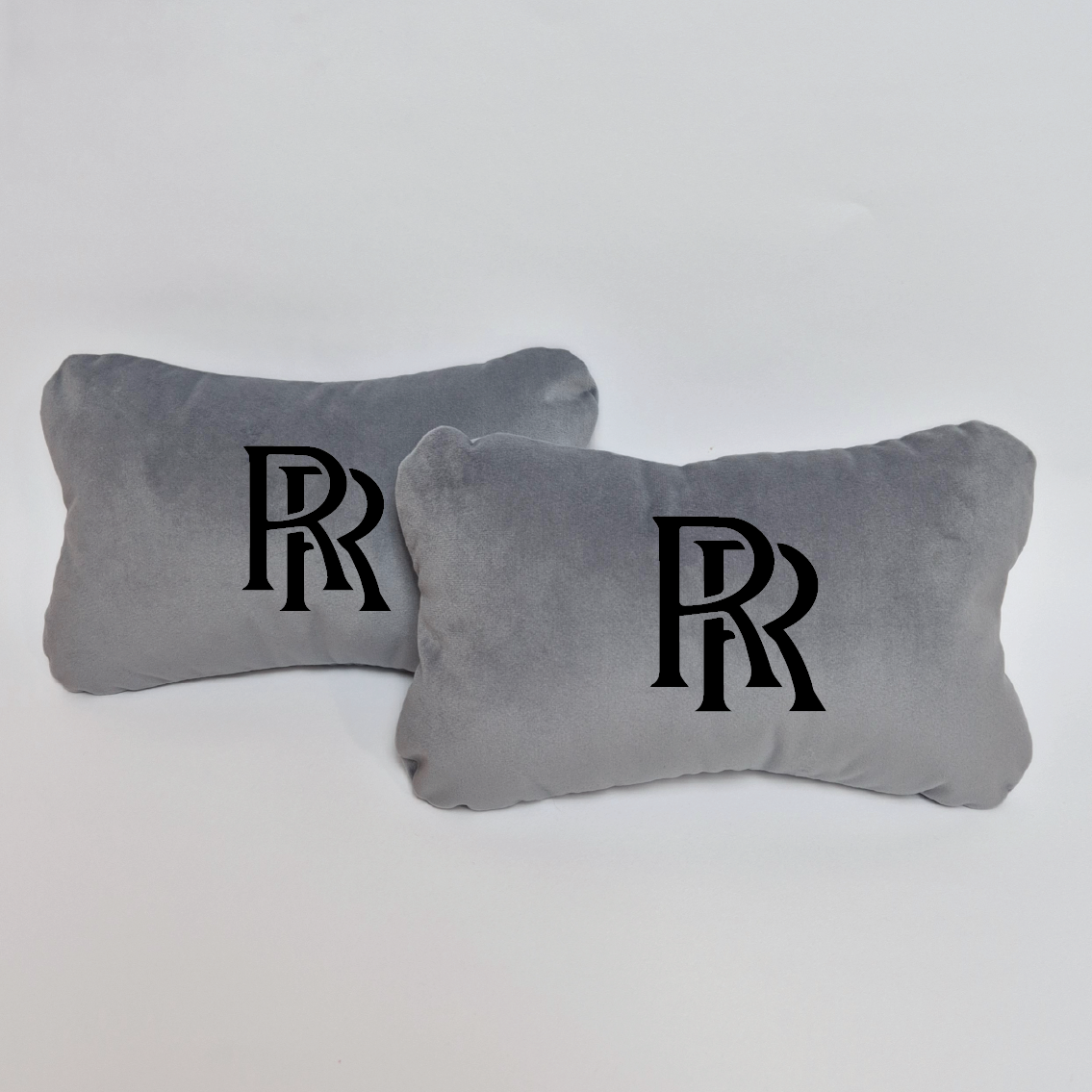 Χειροποίητα μαξιλάρια κεφαλιού ROLLS-ROYCE - γκρι σουέτ