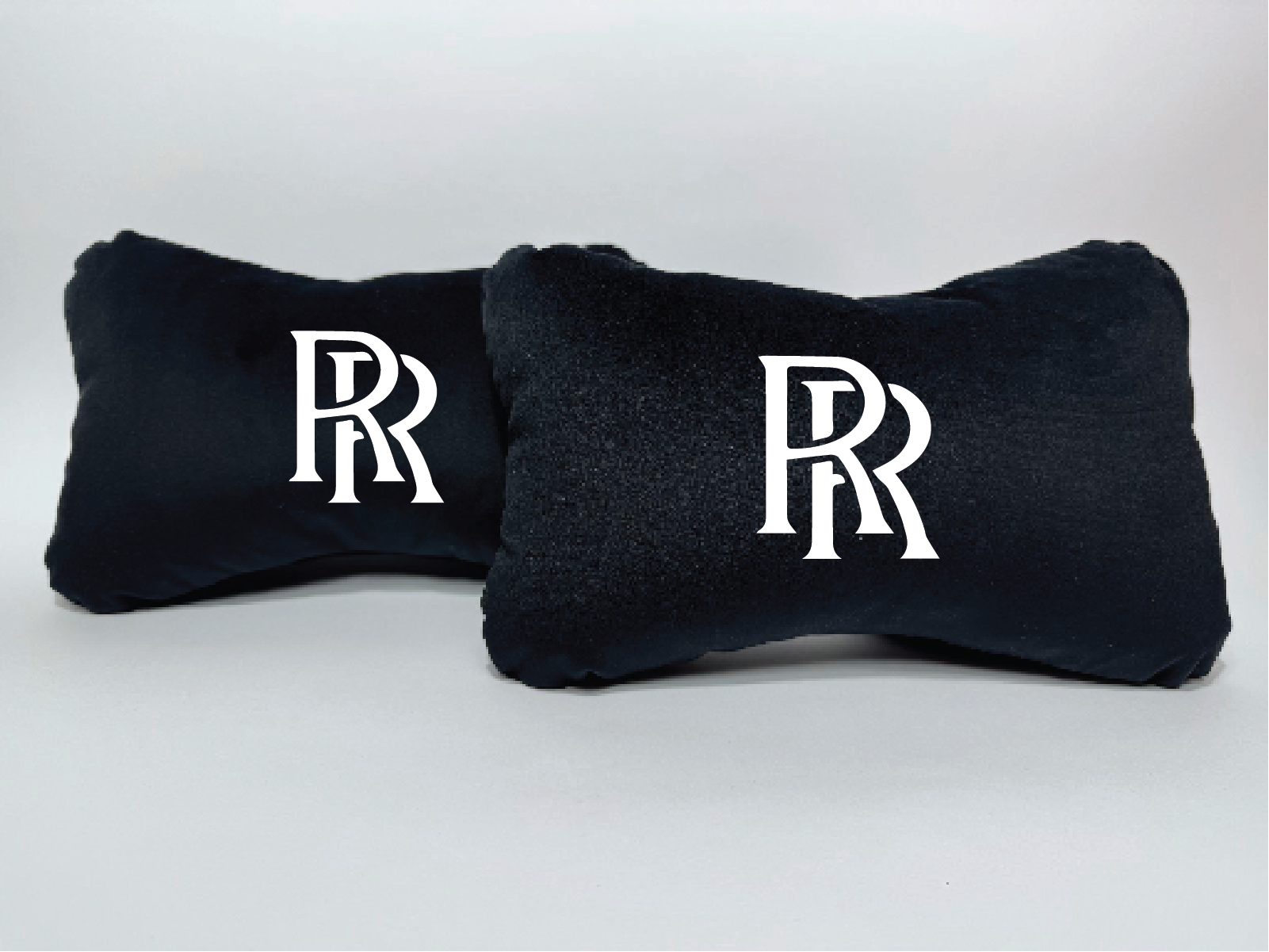 Χειροποίητα μαξιλάρια κεφαλιού ROLLS-ROYCE - μαύρο σουέτ