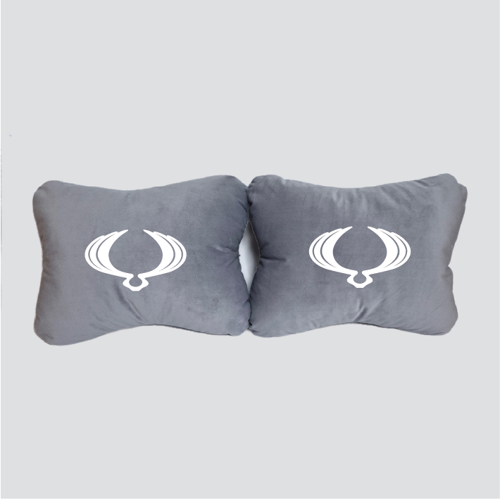 Χειροποίητα μαξιλάρια οσφυϊκής μοίρας SSANGYONG - γκρι σουέτ