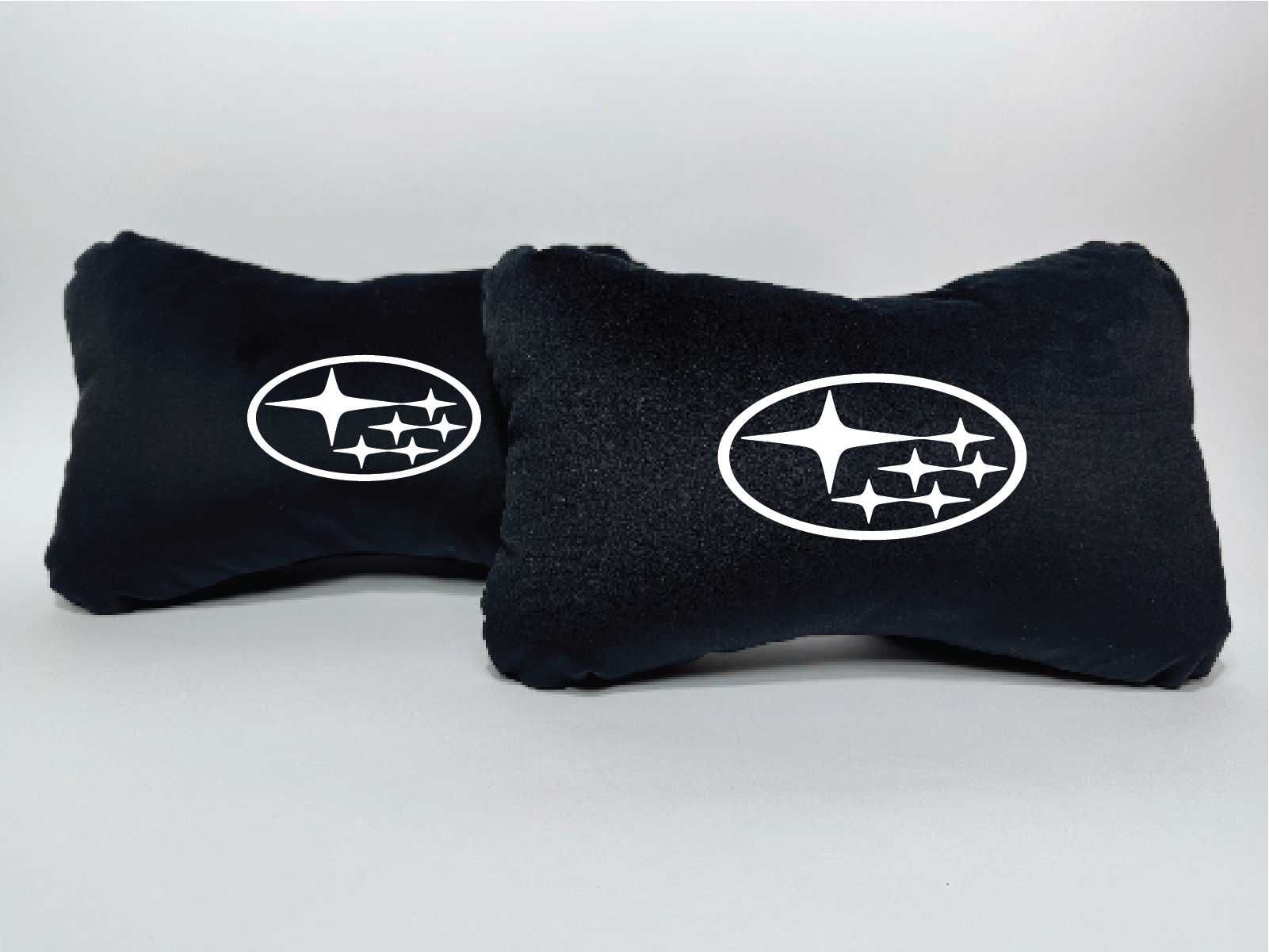 Χειροποίητα μαξιλάρια κεφαλιού SUBARU - μαύρο σουέτ