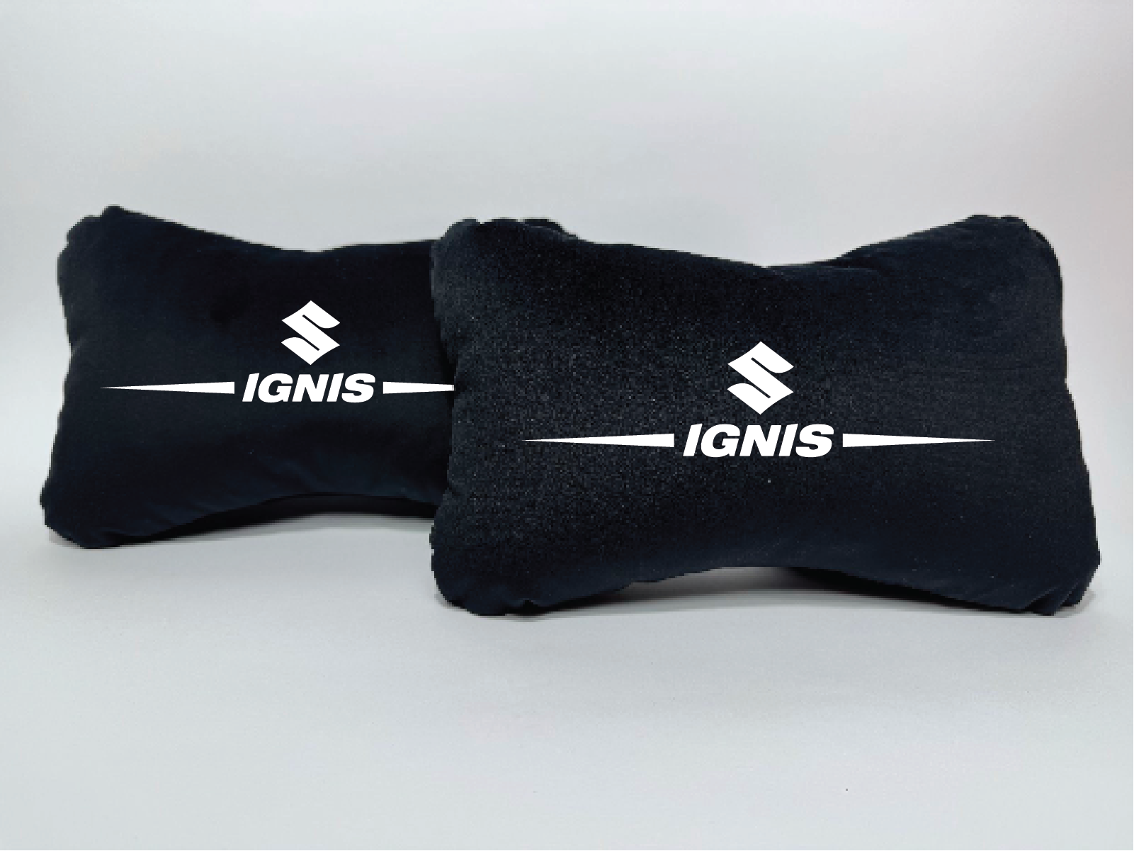 Χειροποίητα μαξιλάρια κεφαλιού SUZUKI IGNIS - μαύρο σουέτ