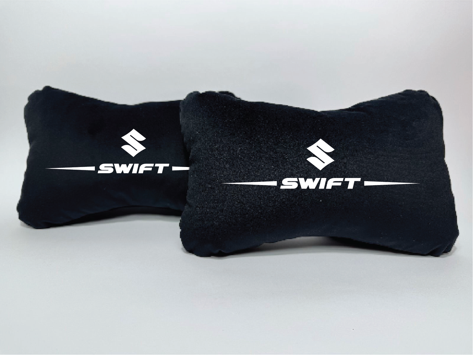 Χειροποίητα μαξιλάρια κεφαλιού SUZUKI SWIFT - μαύρο σουέτ