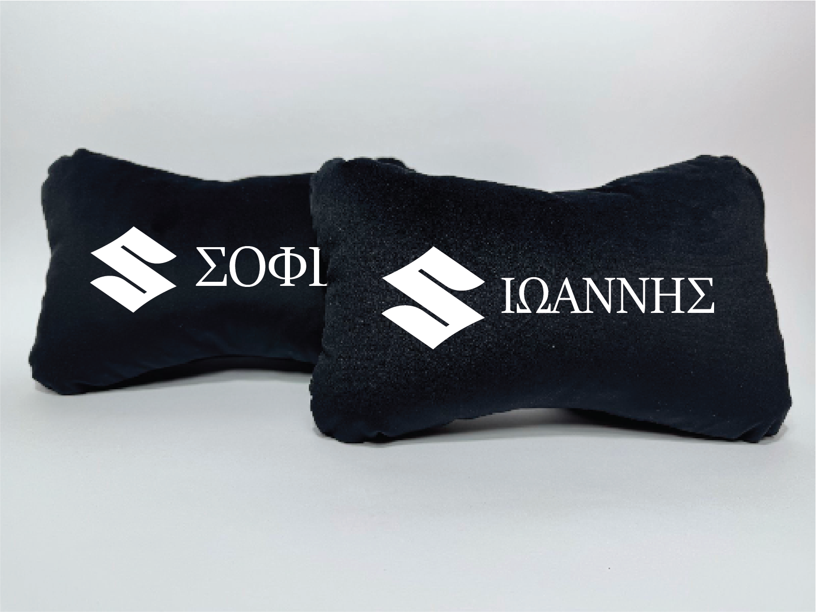 Χειροποίητα μαξιλάρια κεφαλιού SUZUKI MODEL 1 - μαύρο σουέτ