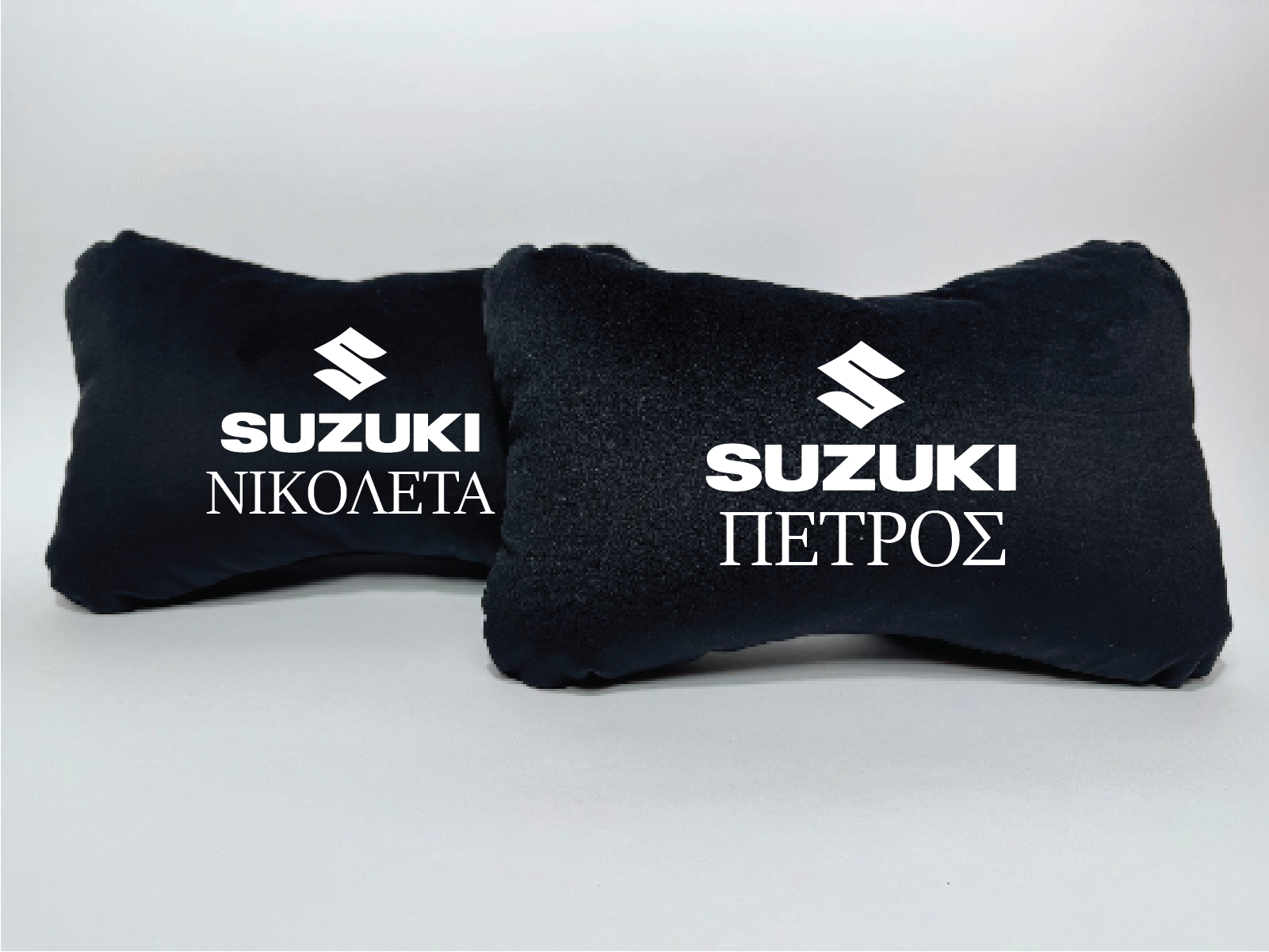 Χειροποίητα μαξιλάρια κεφαλιού SUZUKI MODEL 2 - μαύρο σουέτ