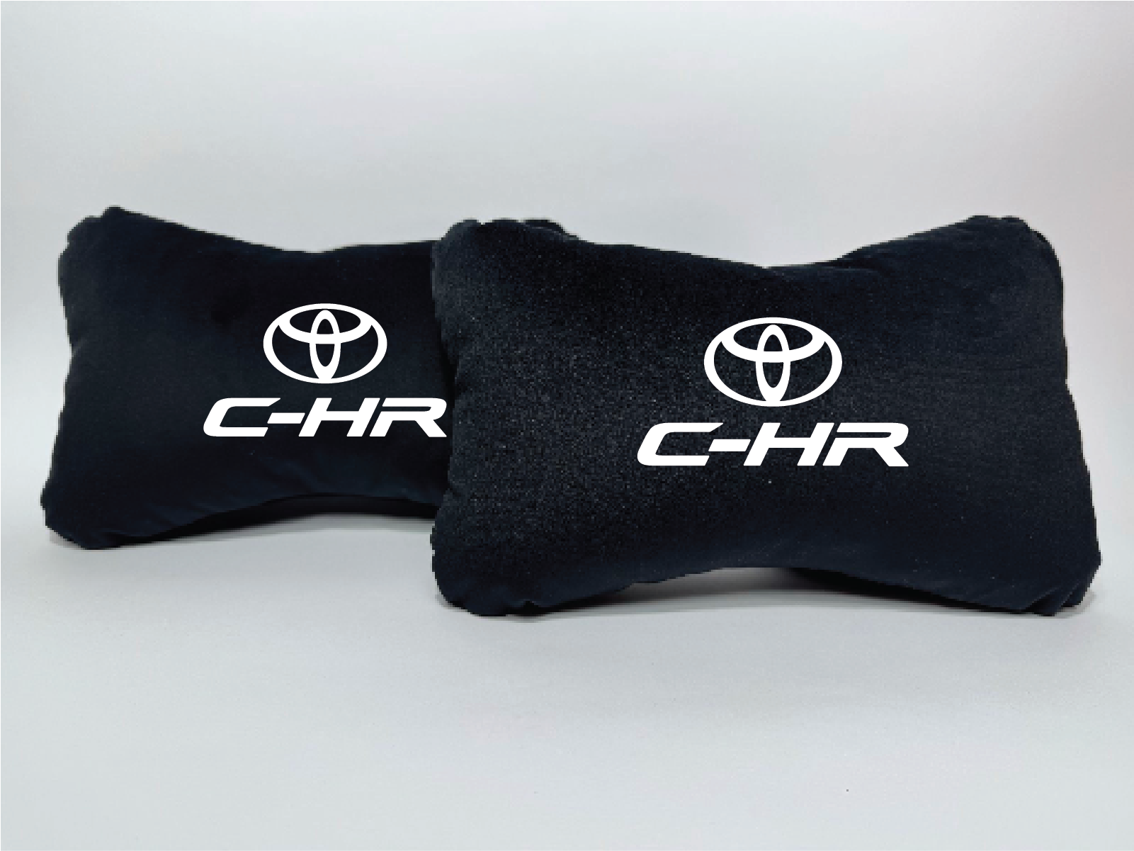Χειροποίητα μαξιλάρια κεφαλιού TOYOTA C-HR - μαύρο σουέτ