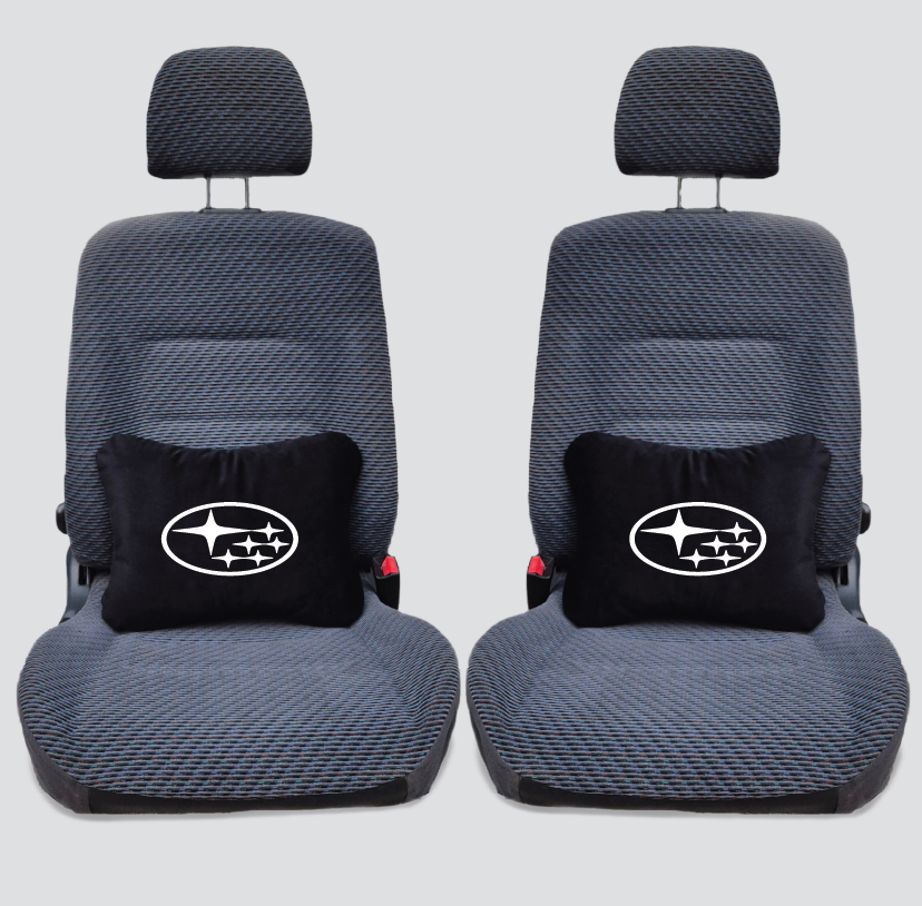 Χειροποίητα μαξιλάρια οσφυϊκής μοίρας SUBARU - μαύρο σουέτ