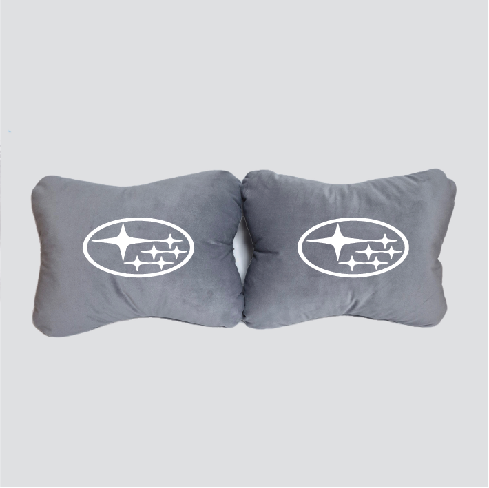 Χειροποίητα μαξιλάρια οσφυϊκής μοίρας SUBARU - γκρι σουέτ