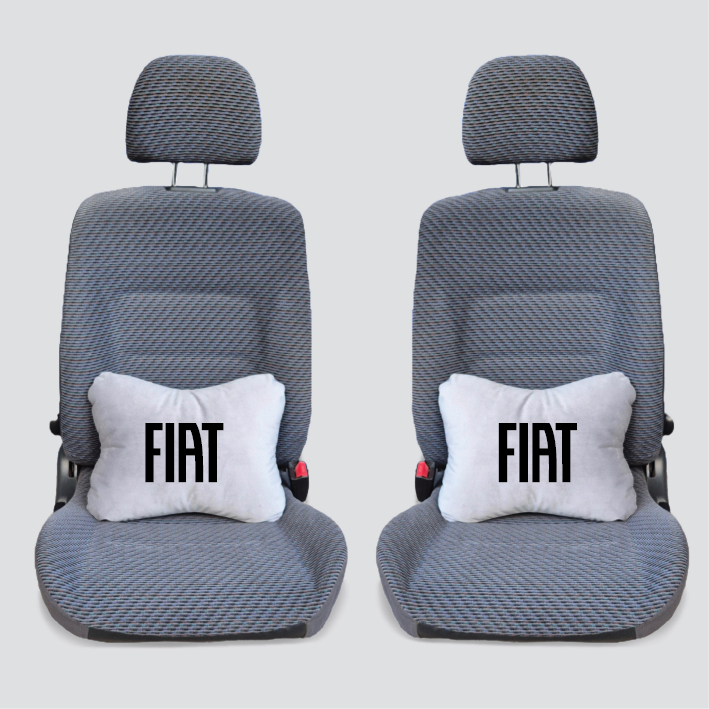 Χειροποίητα μαξιλάρια οσφυϊκής μοίρας FIAT - γκρι σουέτ