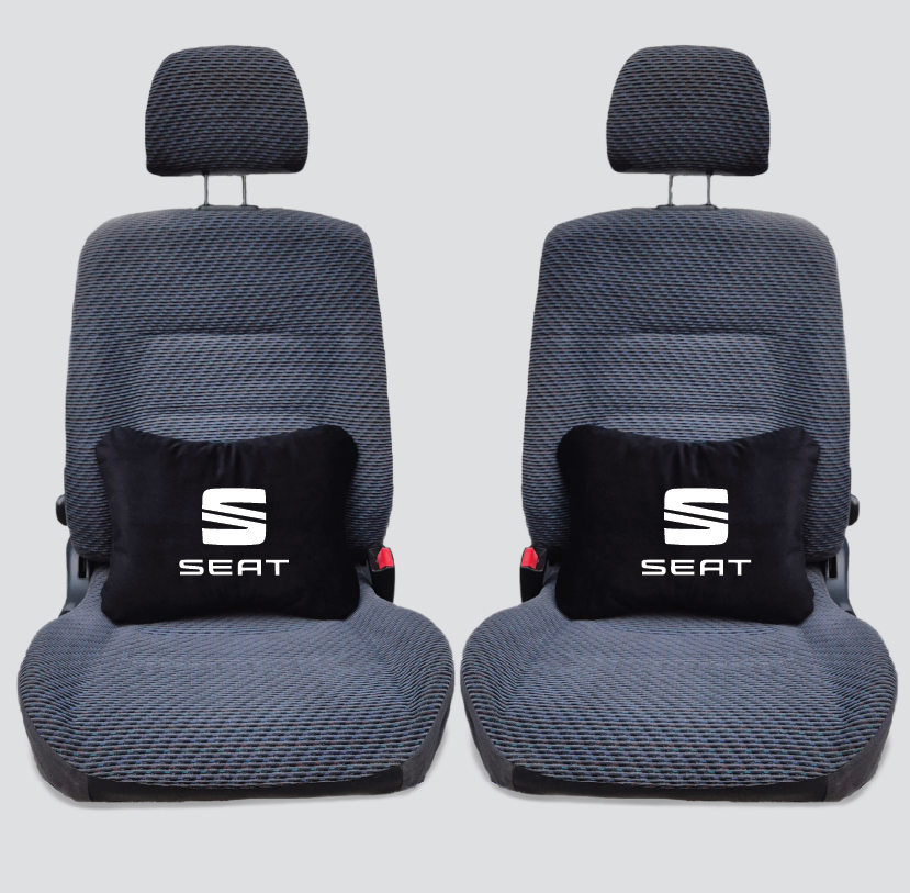 Χειροποίητα μαξιλάρια οσφυϊκής μοίρας SEAT - μαύρο σουέτ