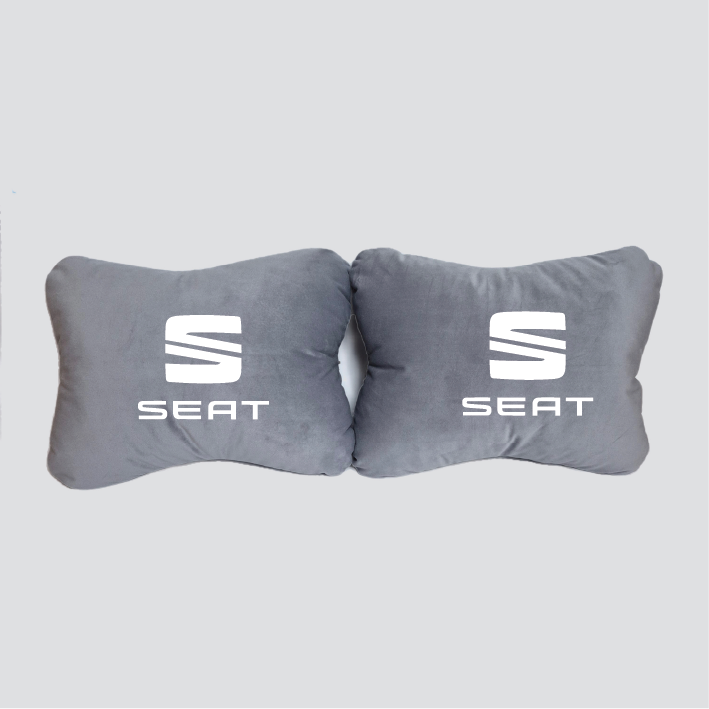Χειροποίητα μαξιλάρια οσφυϊκής μοίρας SEAT - γκρι σουέτ