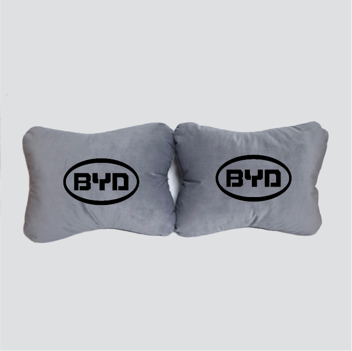 Χειροποίητα μαξιλάρια οσφυϊκής μοίρας BYD - γκρι σουέτ