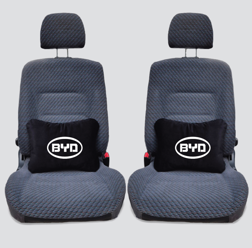 Χειροποίητα μαξιλάρια οσφυϊκής μοίρας BYD - μαύρο σουέτ