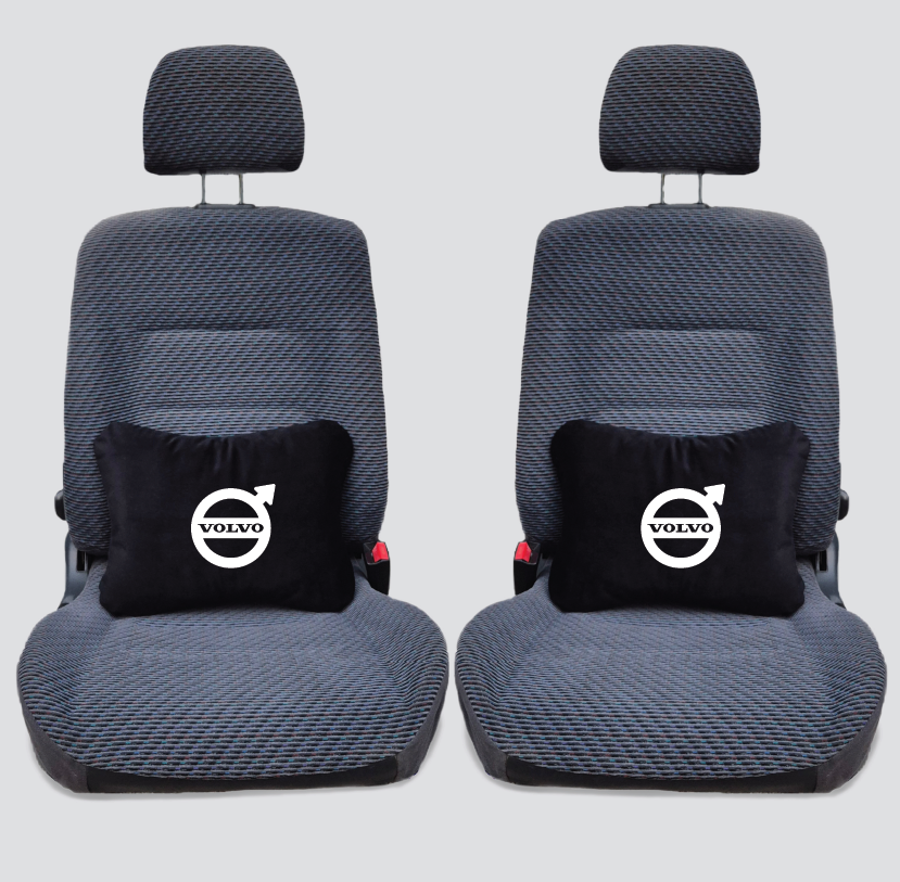 Χειροποίητα μαξιλάρια οσφυϊκής μοίρας VOLVO - μαύρο σουέτ