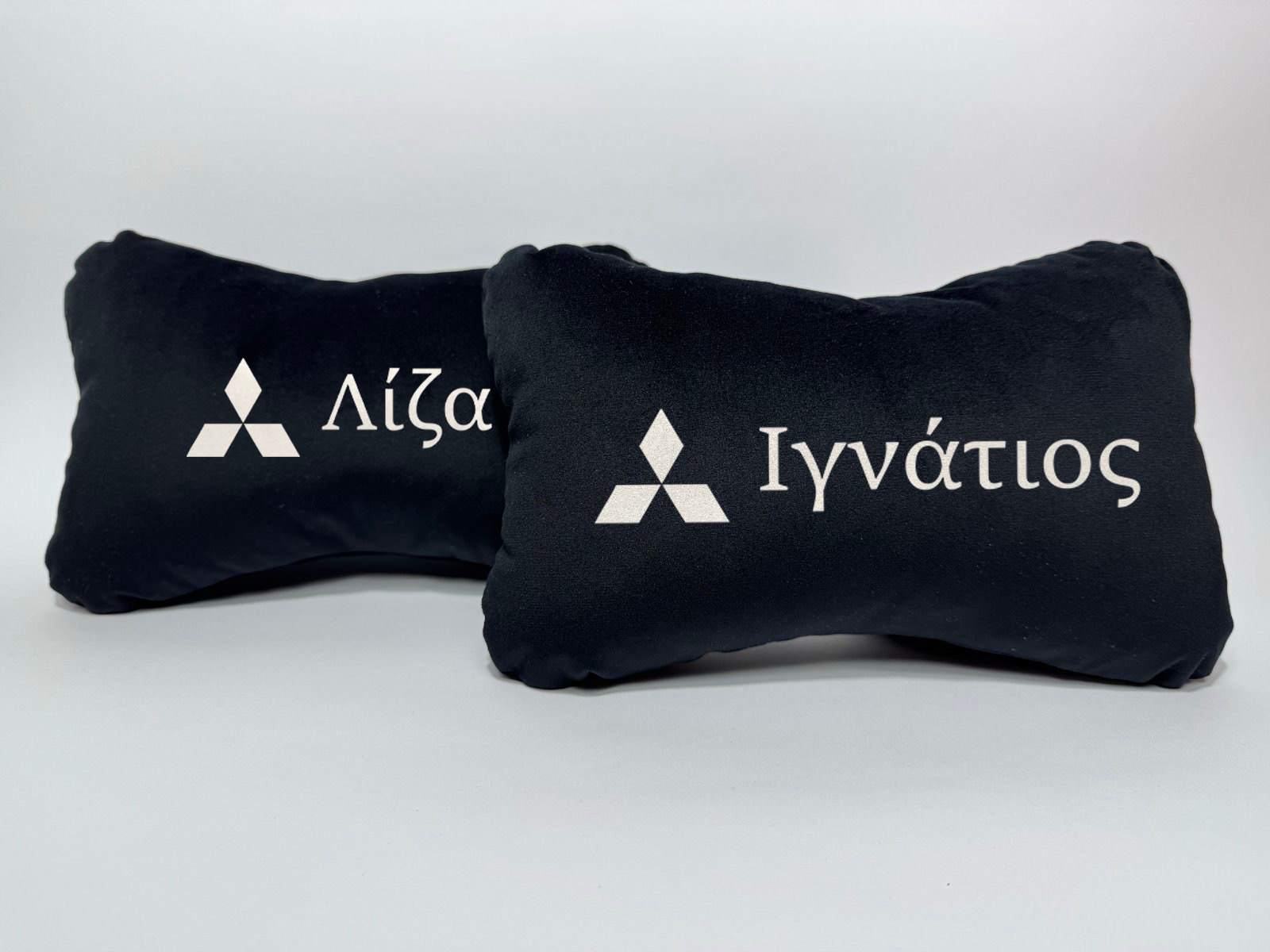Χειροποίητα μαξιλάρια κεφαλιού MITSUBISHI - μαύρο σουέτ