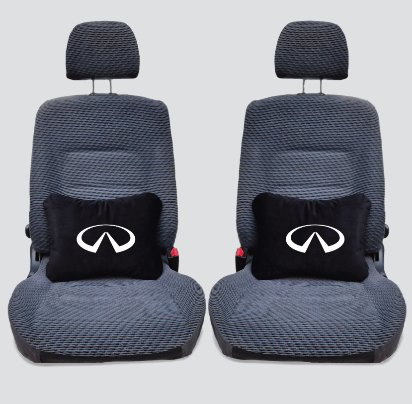 Χειροποίητα μαξιλάρια οσφυϊκής μοίρας INFINITI - μαύρο σουέτ