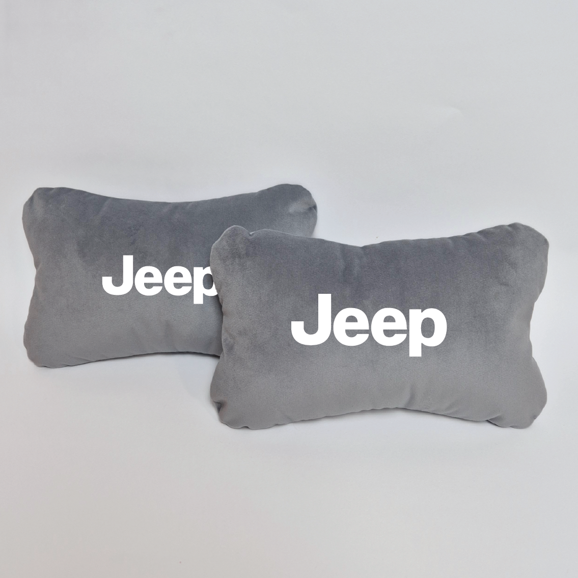 Χειροποίητα μαξιλάρια κεφαλιού JEEP - γκρι σουέτ