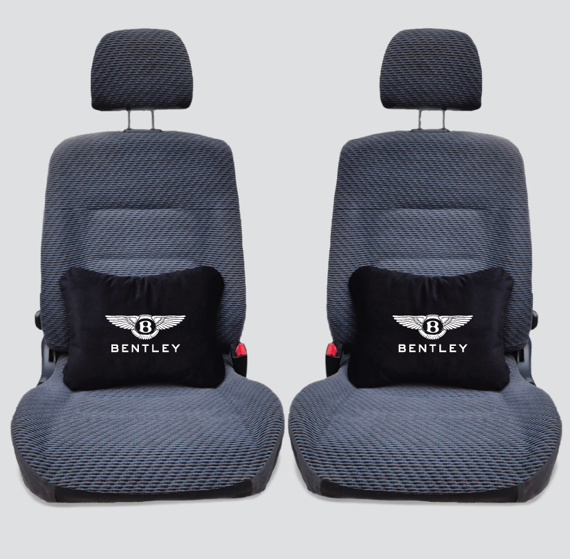 Χειροποίητα μαξιλάρια οσφυϊκής μοίρας BENTLEY - μαύρο σουέτ