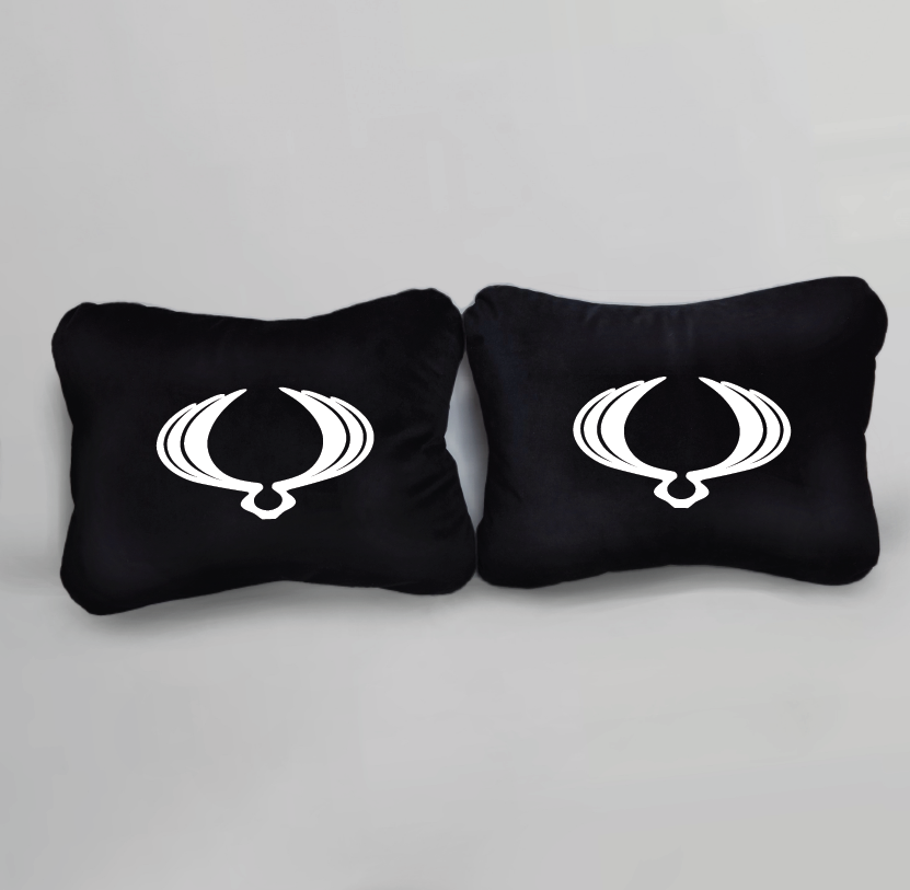 Χειροποίητα μαξιλάρια οσφυϊκής μοίρας SSANGYONG - μαύρο σουέτ