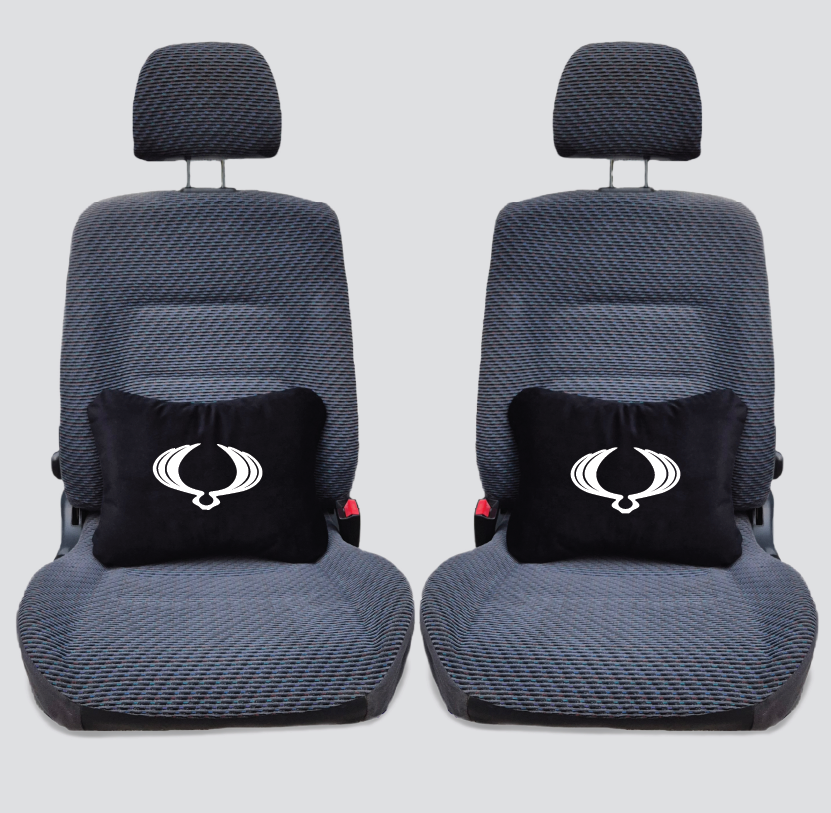 Χειροποίητα μαξιλάρια οσφυϊκής μοίρας SSANGYONG - μαύρο σουέτ